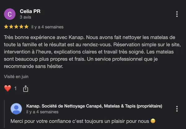 Avis Google client 4
