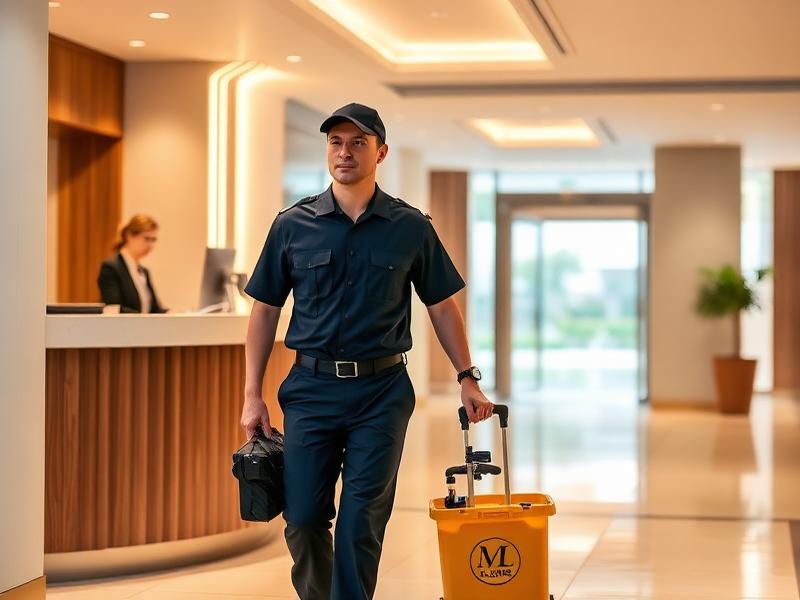 Technicien Kanap arrivant à la réception